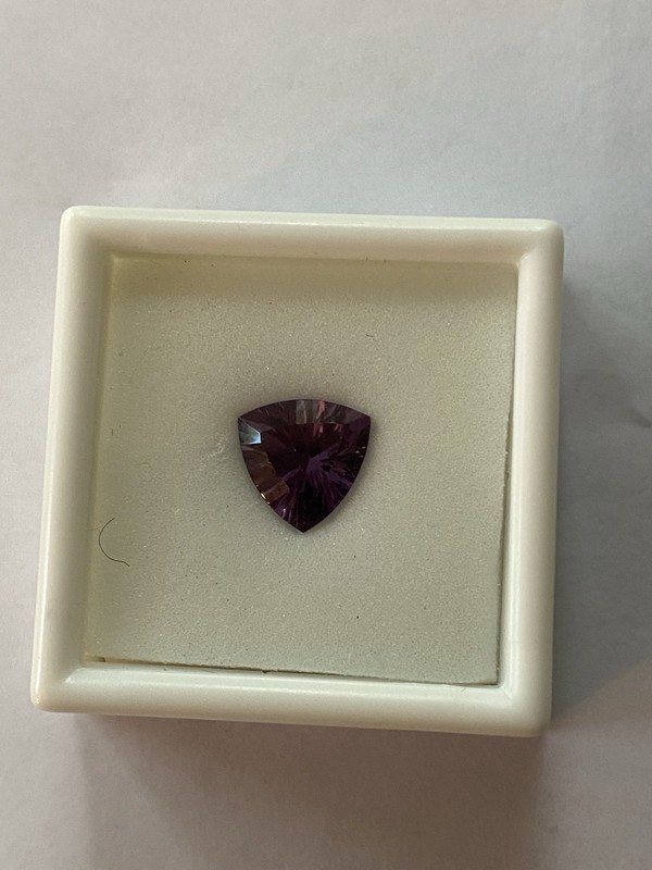 Loose 10mm Trillion Cut Amethyst Spinfire Cut approx 2.52 ct JTV gallery
