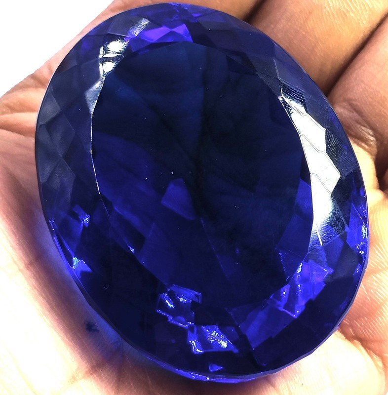 371 Ct Natural Blue Sapphire Oval Shape EGL Certified Loose Gemstone 6MGM