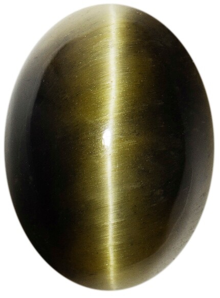 Natural Extra Fine Deep Green Cat’s Eye – Oval Cabochon – South Africa – AAA+ Gr