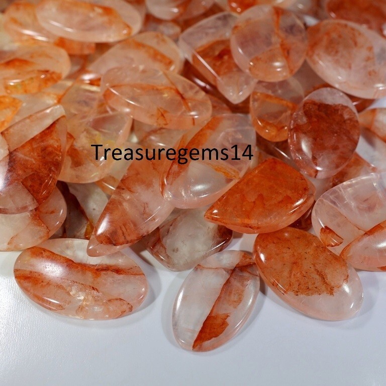250 Crt WHOLESALE LOT RED FIRE APPLE QUARTZ CABOCHON GEMSTONE AAAA gallery