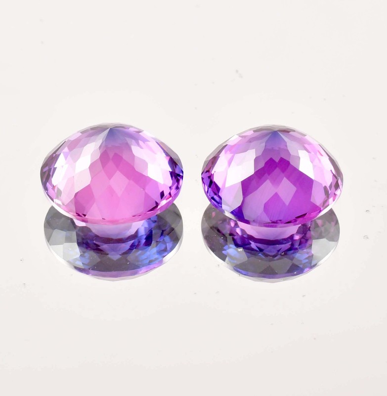 1 Pair Flawless Java Plum Sapphire Loose Gemstone GIT Certified Size Available gallery