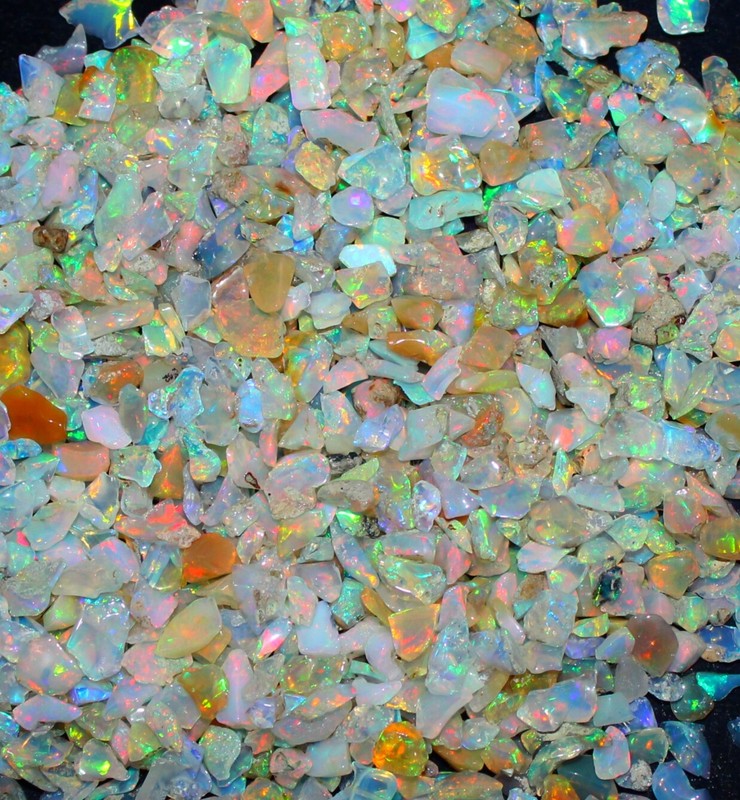 10 crt lot Opal rough, natural Ethiopian Opal Raw crystal small grade opal 3/5mm