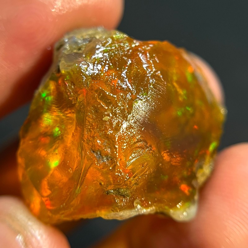 44 Carat Opal Rough Natural Ethiopian Opal Raw Welo Opal Multi Fire Gemstone
