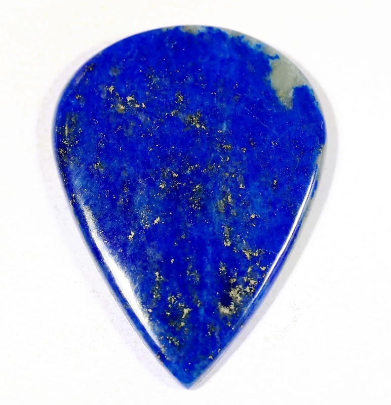 32 Ct 4X25X34 mm Natural Blue Lapis Lazuli Pear Cabochon Gemstone KM-574