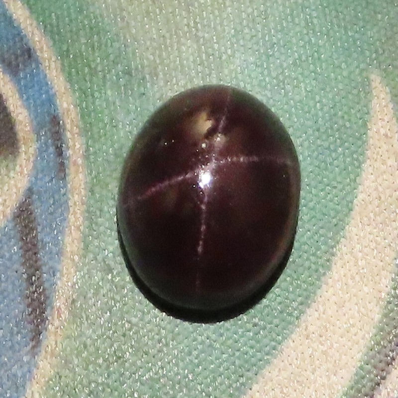 natural STAR GARNET cabochon loose gemstone 21.05 Cts. (12x16x08 mm) oval shape