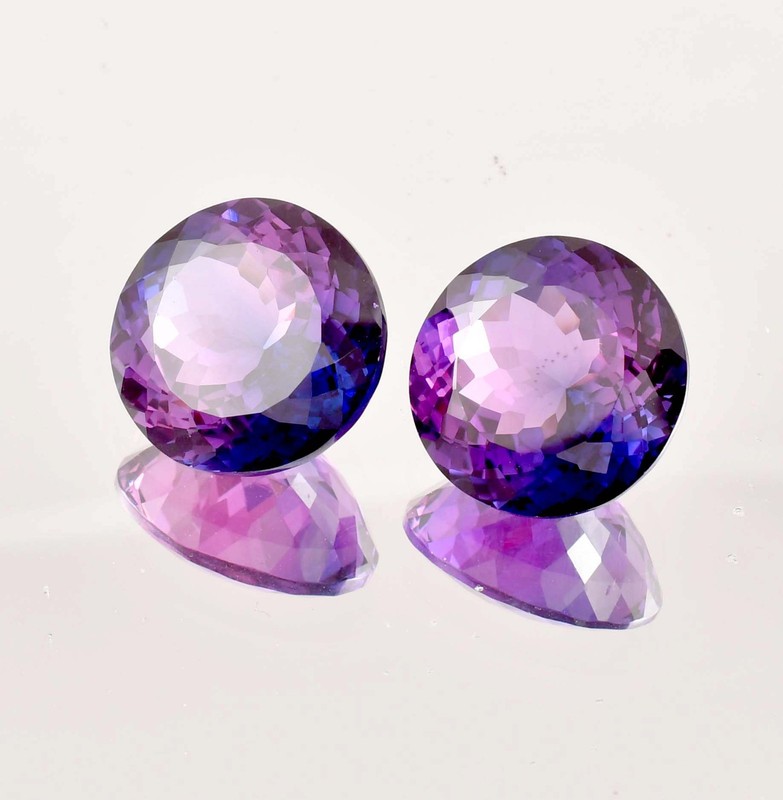1 Pair Flawless Java Plum Sapphire Loose Gemstone GIT Certified Size Available gallery