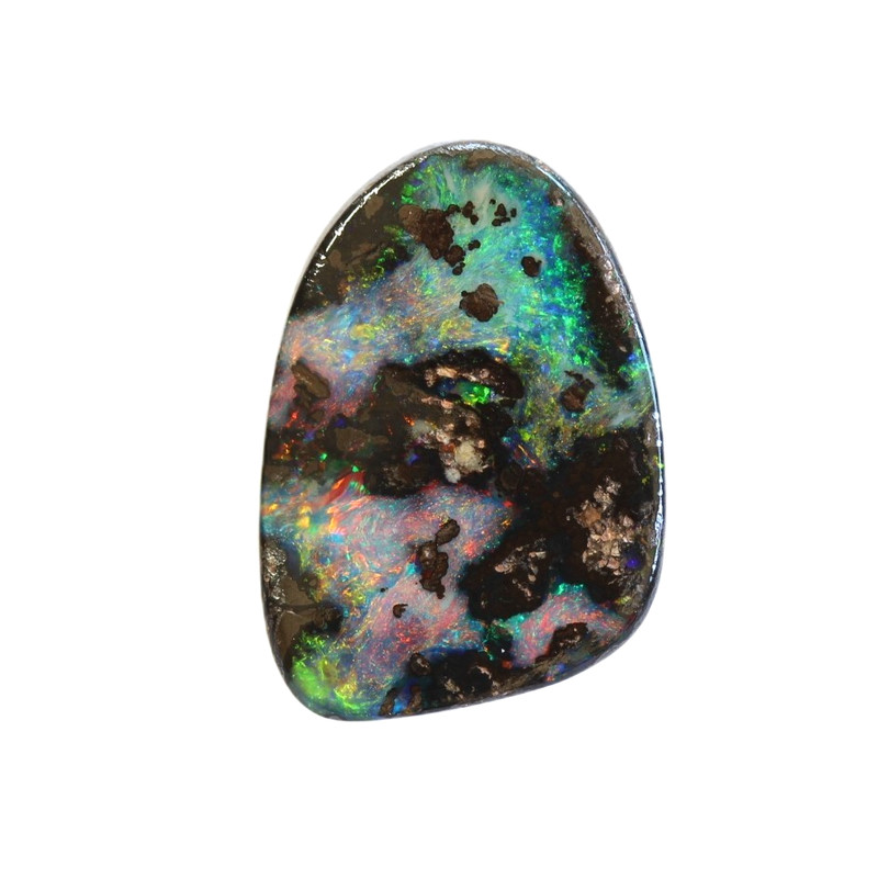 Boulder opal 4.61ct 15 x 10.9mm Australian opal natural solid loose unset stone