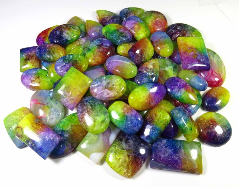 SOLAR QUARTZ CABOCHON AAA+ NATURAL LOOSE GEMSTONE 250-5000 Cts. WHOLESALE LOT gallery