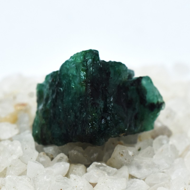 Natural Uncut Raw 91 Ct Rough CERTIFIED Green Emerald Loose Gemstone gallery