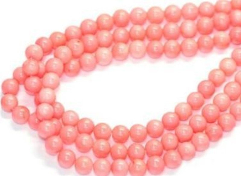 Natural 4mm Japan Sea Pink Coral Gemstone Round Loose Beads 15″