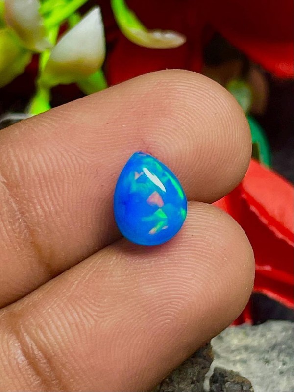 10x8x4-mm – Ethiopian Fire opal- Welo fire opal- October birthstone- Opal Stone