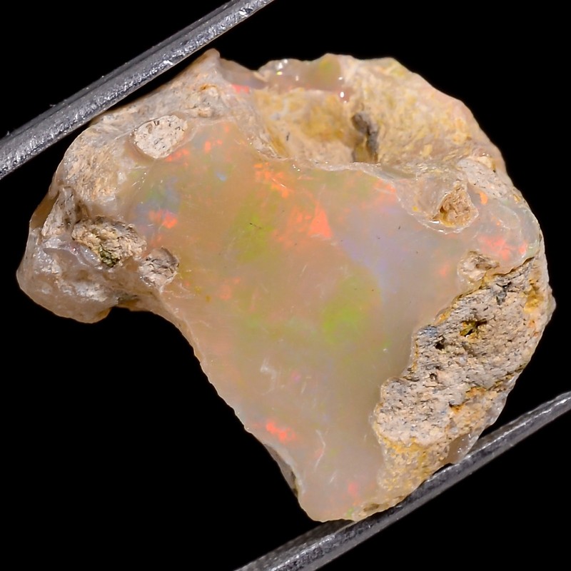 (14X19X13 MM SIZE) 16.45 Carat. NATURAL ETHIOPIAN OPAL ROUGH LOOSE GEMSTONE D137