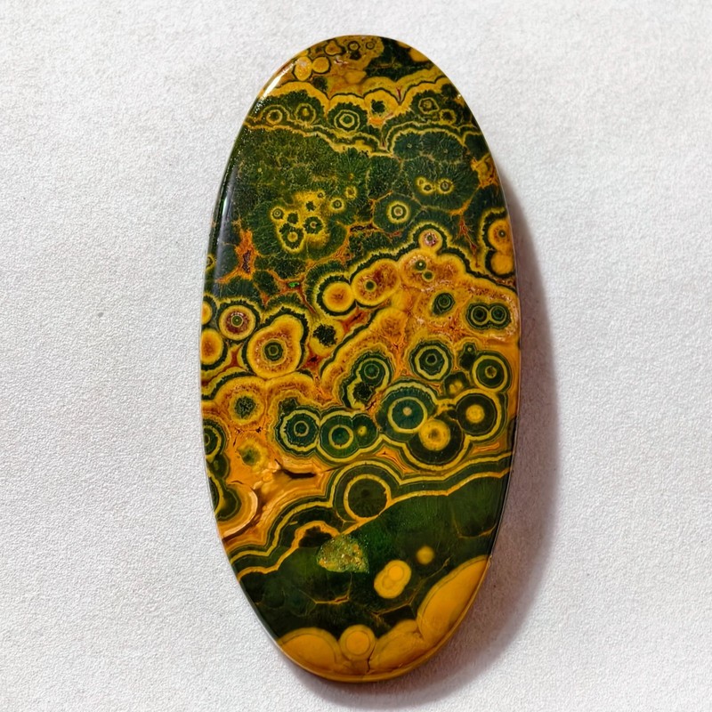 91 Cts Natural Ocean Jasper Cabochon Gemstone For Jewelry 58.6x29x6.1 MM
