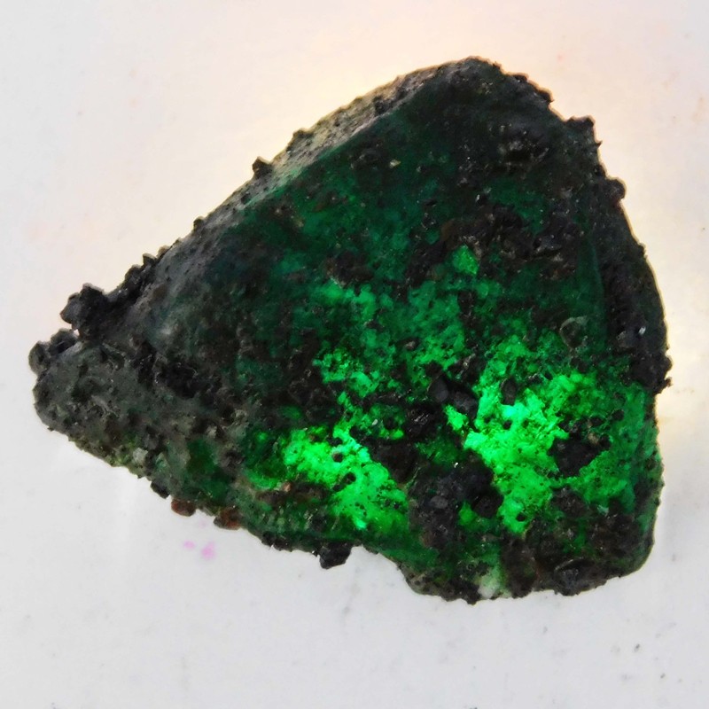 50 Ct CERTIFIED Earth Mined Natural Emerald Huge Rough Green Loose Gemstone