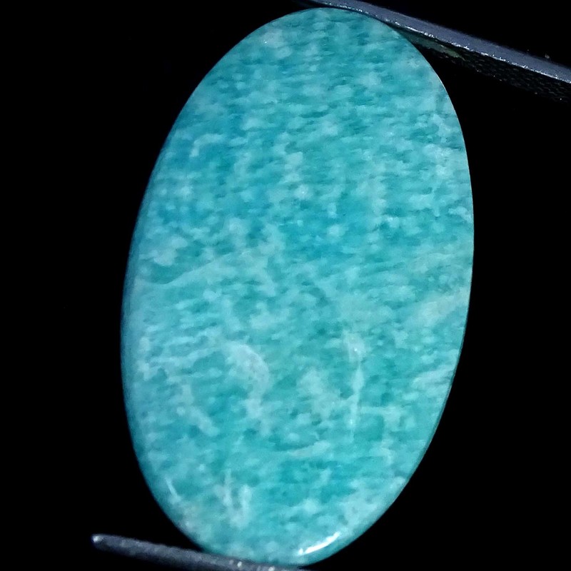 19.00Cts AAA Natural Blue Amazonite Oval Cabochon Gemstone 19X31X3MM