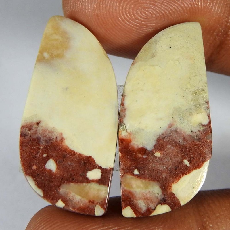 21.80Cts100%Natural Mookaite Jasper Fancy Pair Cabochon Loose Gemstone