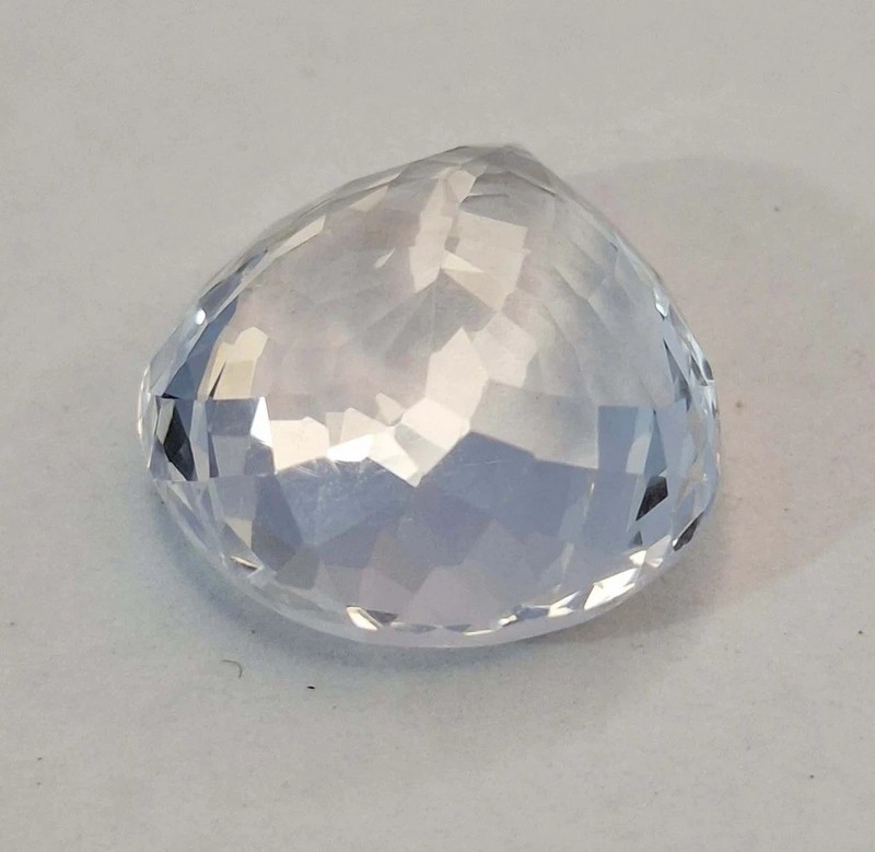 White Sapphire Pear Cut 24-26 Ct Natural Certified Loose Gemstone RK384 gallery