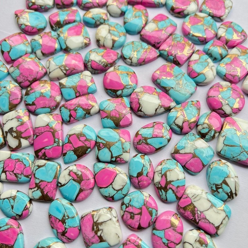 [WHOLESALE] COTTON CANDY KINGMAN TURQUOISE GOOD QUALITY STONE FREE FORM LOT