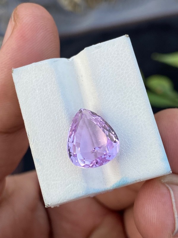 10.35 Ct Natural Pink Kunzite Pear Shape Loose Gemstone From Afghanistan gallery