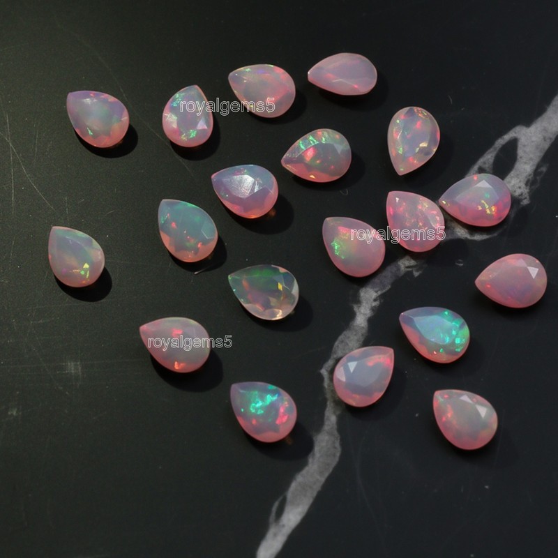 Opal Cut, AAAA Natural Opal Faceted Gemstone, Ethiopian Opal Cut loose Stone Lot gallery