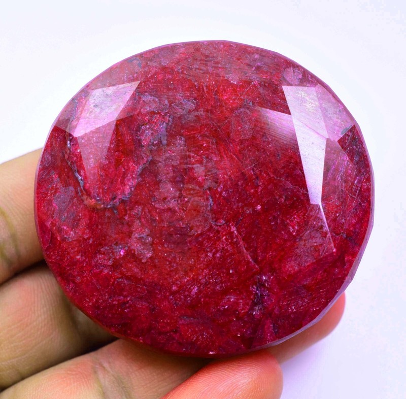 596.0 CT Natural Huge Red Ruby Certified Earth-Mined Oval Cut Loose Gemstone