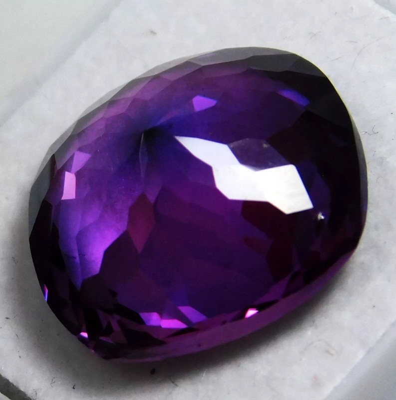 Radiant Cut Purple Blue Taaffeite 18-20 Ct Natural Loose Gemstone EGL Certified gallery