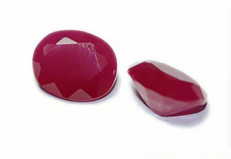 Top Quality Opaque Red Oval Corundum Ruby Lab Created AAAA+ Loose Gemstone 1pcs