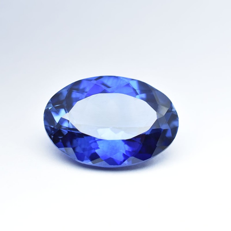 Blue Tanzanite 12.4 Ct Natural Certified Oval Cut Beautiful Loose Gemstone gallery