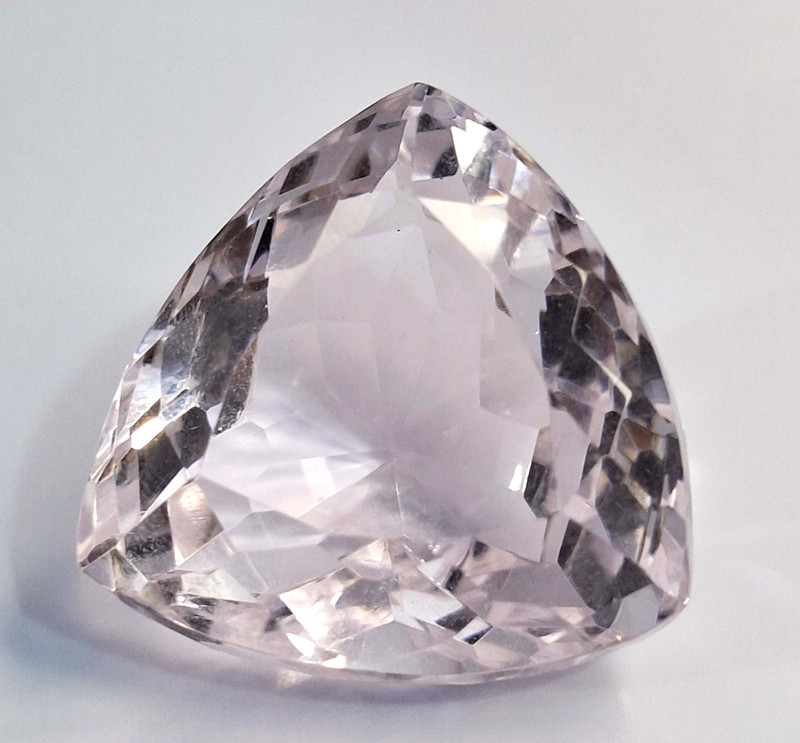 Light Pink Topaz Trillion Cut 61-63 Ct Certified Natural Loose Gemstone SP597