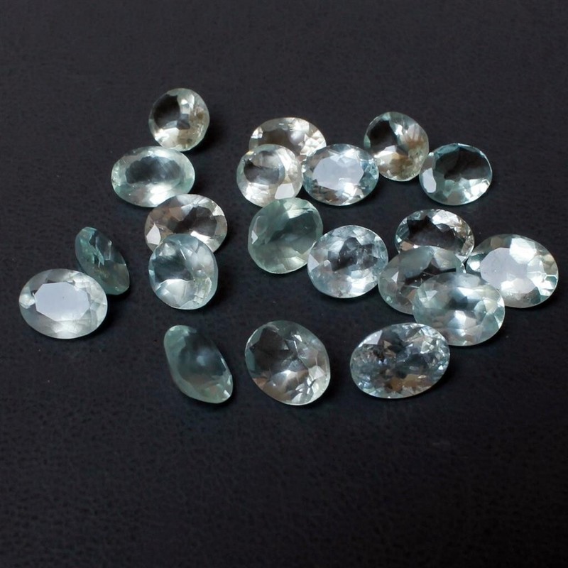 Wholesale Lot 5x3mm to 9x7mm Oval Facet Natural Aquamarine Loose Calibrated Gems gallery