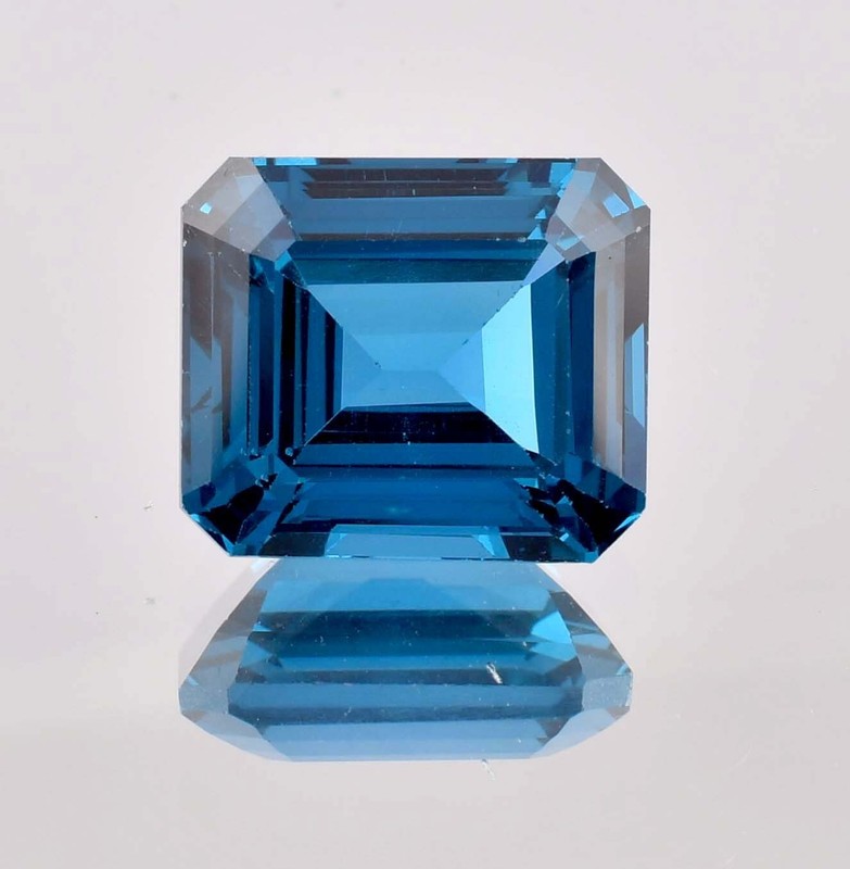 AAA+ 17 x 15 MM Flawless Natural Lagoon Blue Tourmaline 26.05 Ct GIT Certified