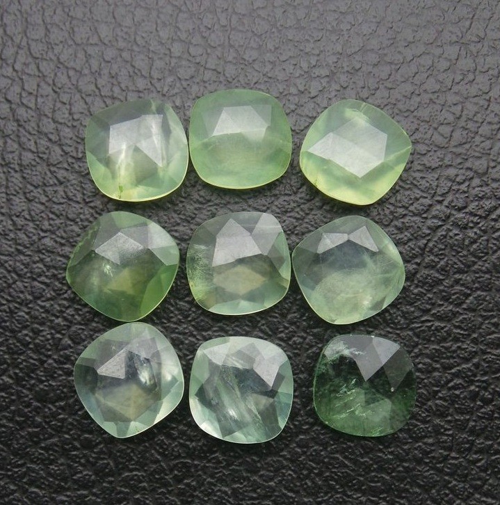 Natural Prehanite Cushion Rose Cut 6mm to 20mm Loose Gemstone
