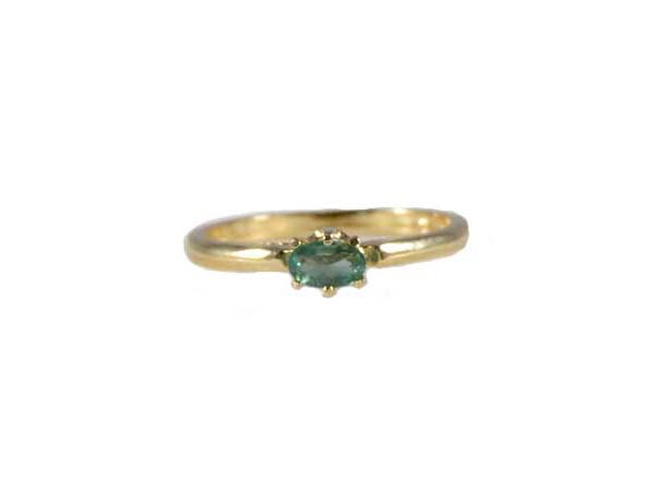 Antique 19thC ¼ct Alexandrite+14kt Gold Ring Genuine Russia Natural Color-Change
