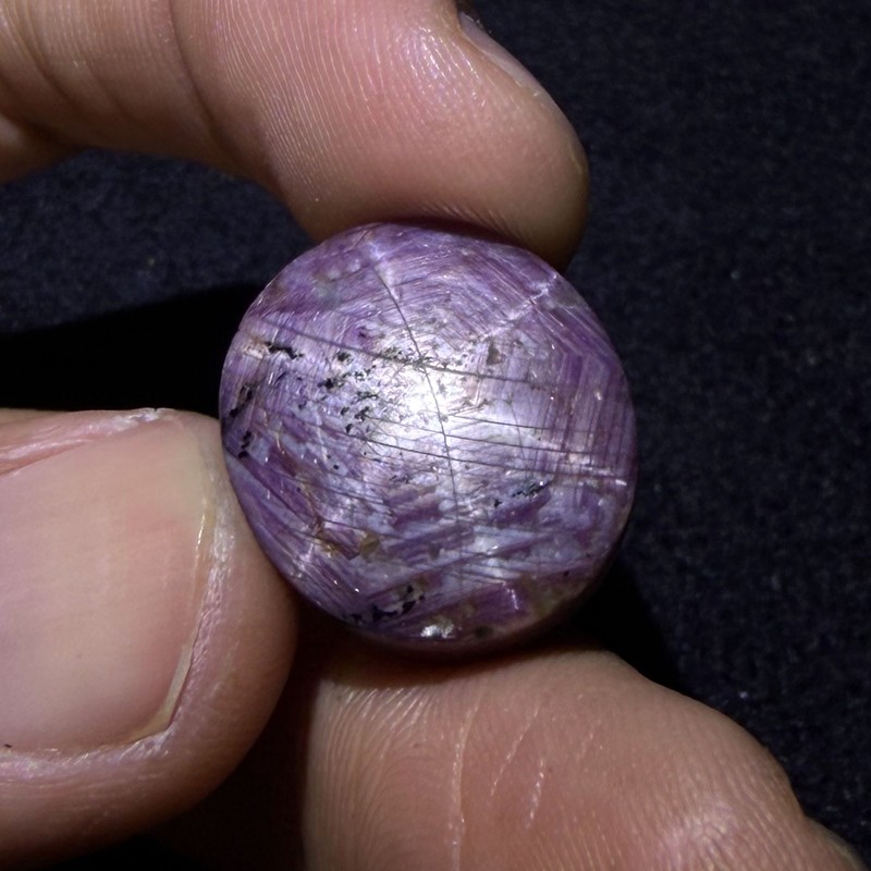 39 Cts Natural Star Ruby Gemstone Oval Shape Size 18x16x10 mm Jewelry Making P-7 gallery