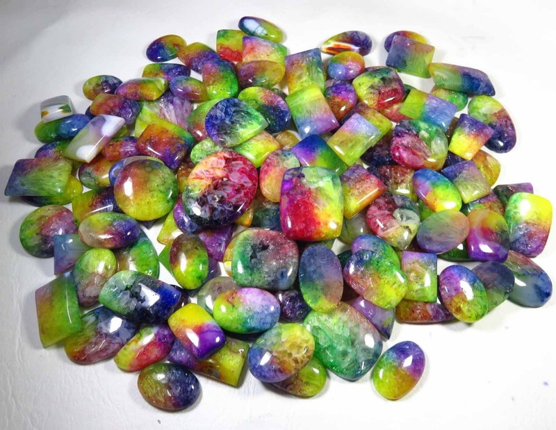SOLAR QUARTZ CABOCHON AAA+ NATURAL LOOSE GEMSTONE 250-5000 Cts. WHOLESALE LOT gallery