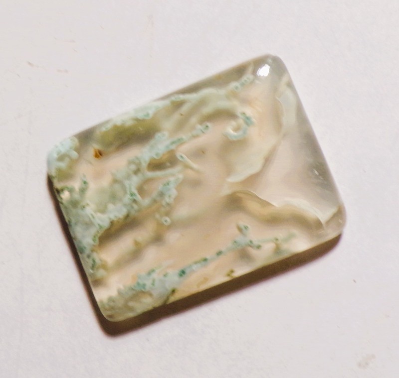 56.10 Cts Natural Moss Agate Cabochon Loose Gemstone 35X26X6MM 39 gallery