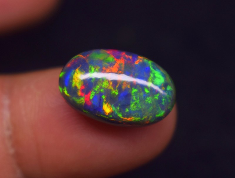 6CRT Ethiopian opal gemstone Cabochon stone for making and gift for Cristmas