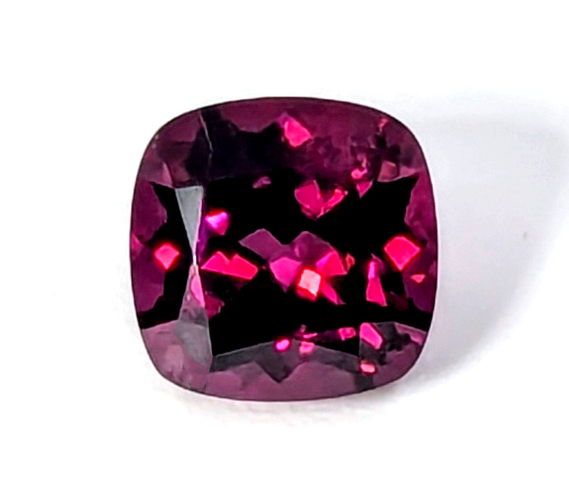 8x8mm Extra Fine Rhodolite Garnet Cushion AAA+ Unheated Untreated