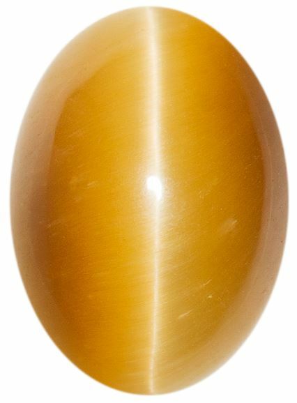 Natural Extra Fine Golden Honey Cat’s Eye – Oval Cabochon – South Africa – AAA+