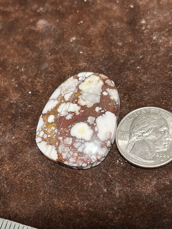 Wild Horse Magnesite Cabochon 73ct High Grade Pattern Crazy Horse Jasper Cab gallery