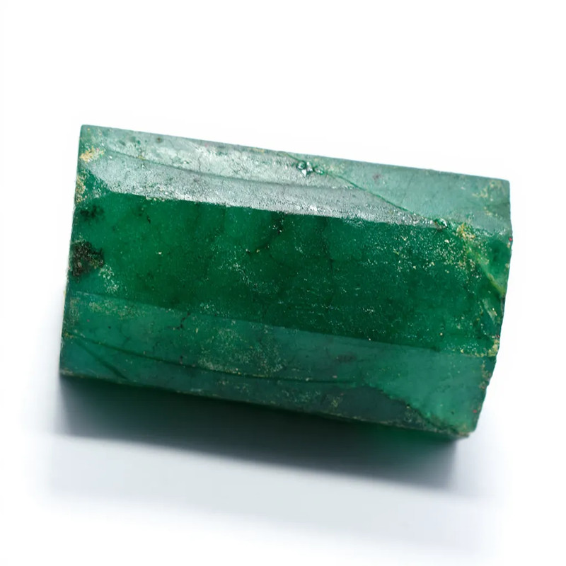 NATURAL Green Emerald Uncut Earth-Mined Rough 565 Ct Gemstone CERTIFIED For Gift