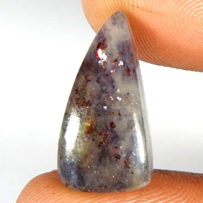 10.85Cts100%Natural Red Blue Iolite Sunstone Fancy Cabochon Loose Gemstone