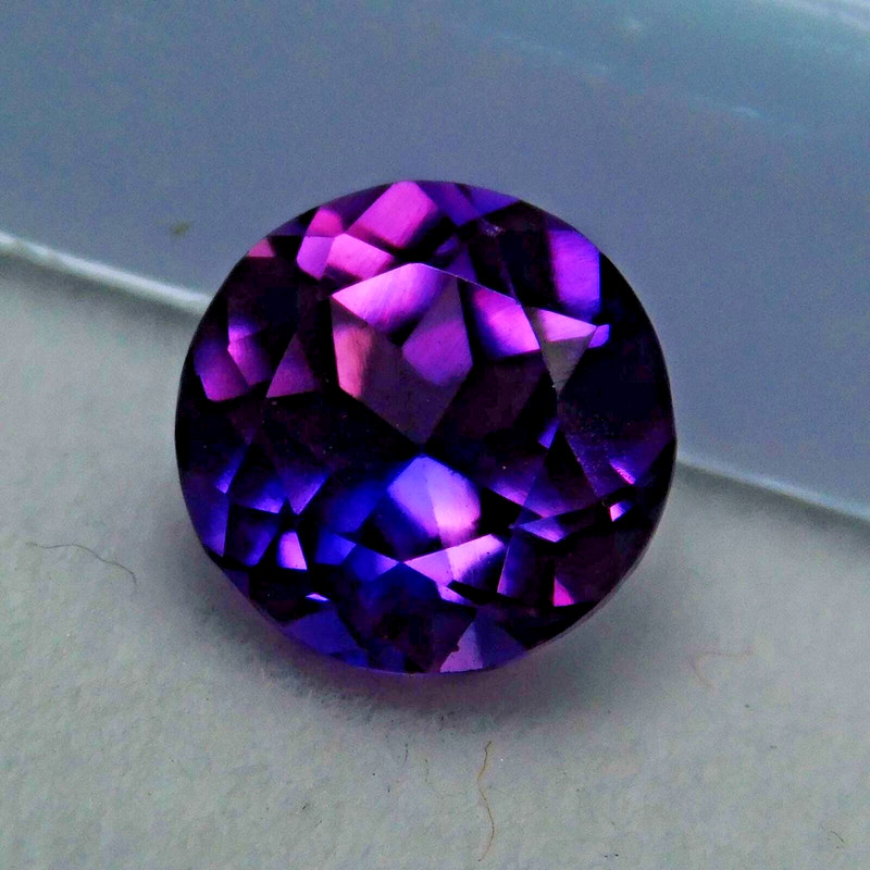 Natural Tanzanite Purple Round Shape Certified 5 Ct Rare Loose Gemstone