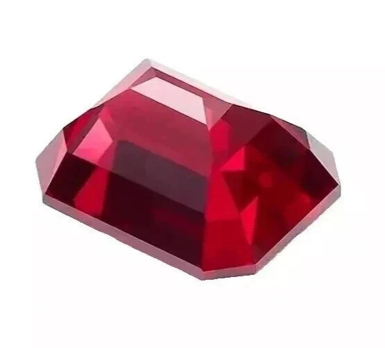 120 CT 10 Pieces Red Ruby Burma Natural Emerald Cut Untreated Loose Gemstone Lot gallery