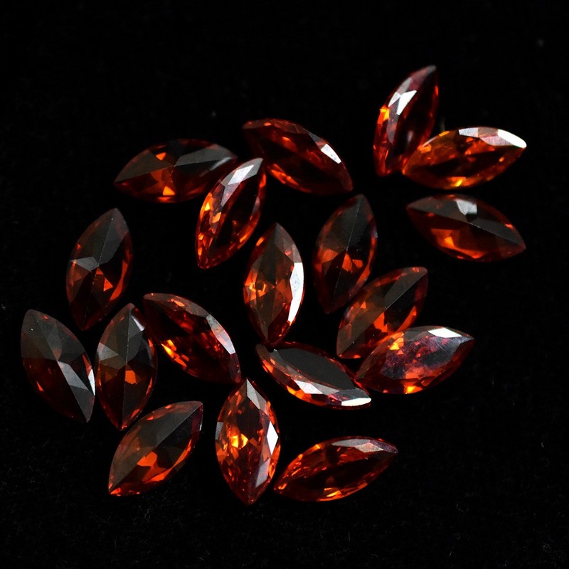 15 Pcs 10x5 mm Natural Orange Sapphire Marquise Cut Lot CERTIFIED Gems Free Gift gallery