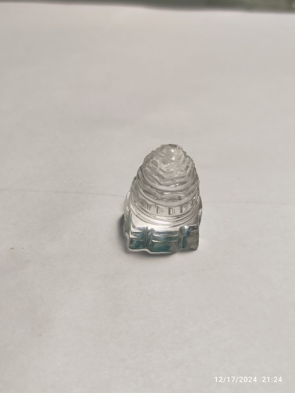 Fancy Carved Clear Crystal Quartz Castle 30mm , 89 carats gallery