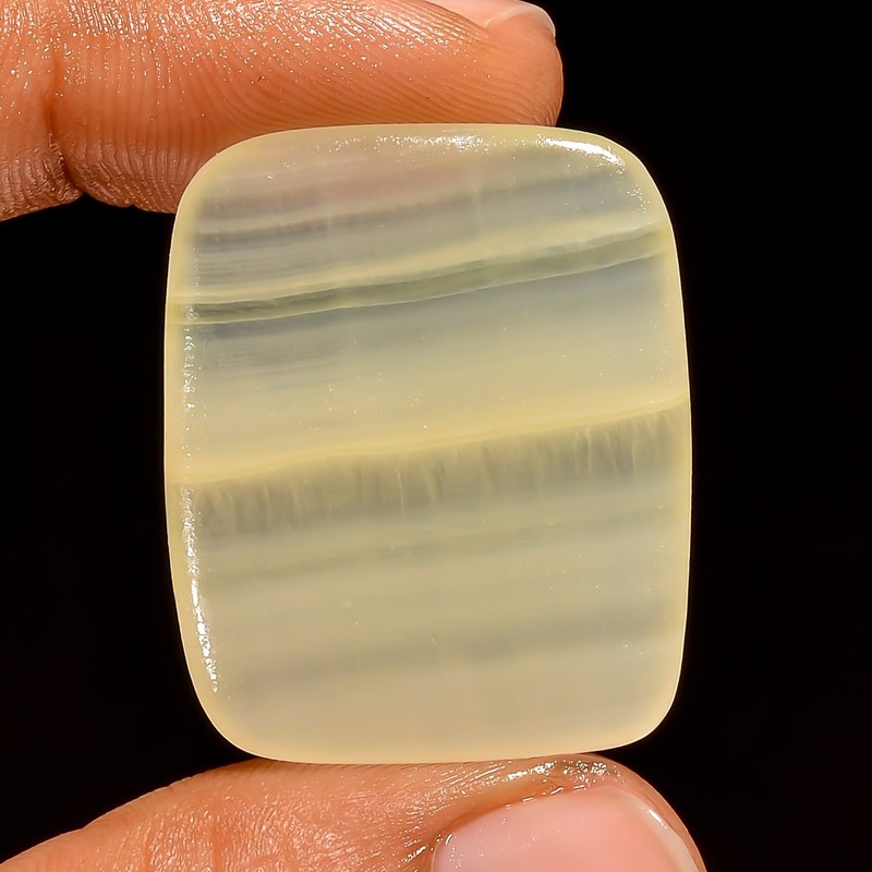 43 Ct Natural Yellow Calcite Radiant Shape Cabochon Loose Gemstone 30X24X5 mm gallery