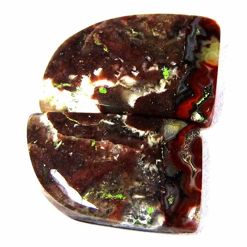 15.35Cts100%Natural Crazt Lace Aaate Fancy Pair Cabochon Gemstones gallery