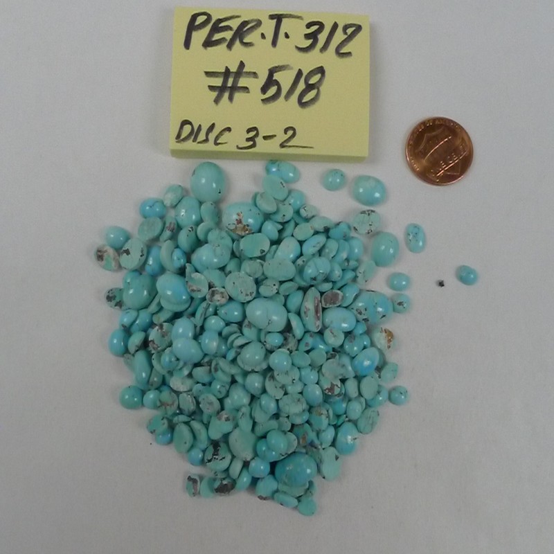 Persian Turquoise 100% Natural 338 Oval Cabochon 265 TCW