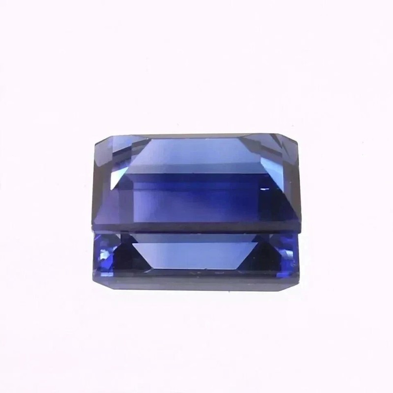 Natural Blue Sapphire 35 Ct Baguette Cut Flawless Certified Loose Gemstone gallery